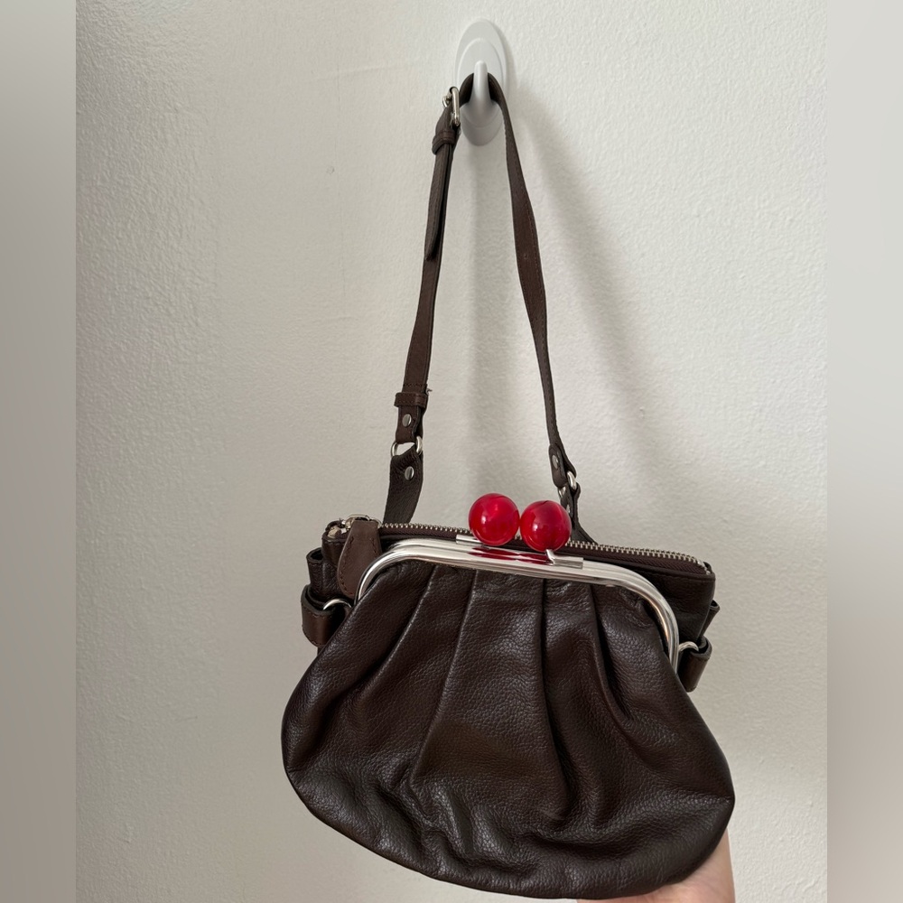 Brown Leather Crossbody Bag